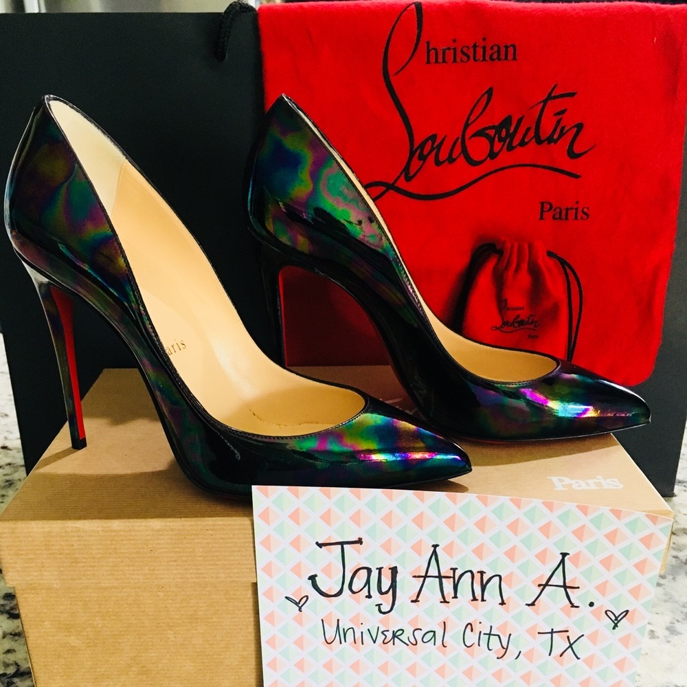 Christian Louboutin Pigalle Follies Patent Stellar
